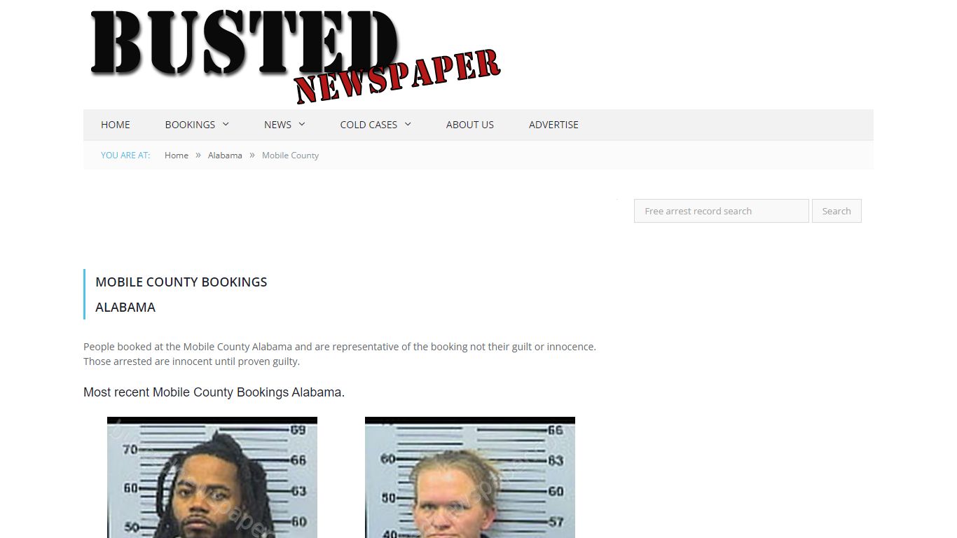 Mobile County, AL Mugshots - BUSTEDNEWSPAPER.COM